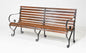 Brit Wood and Iron Bench 72x21x35h