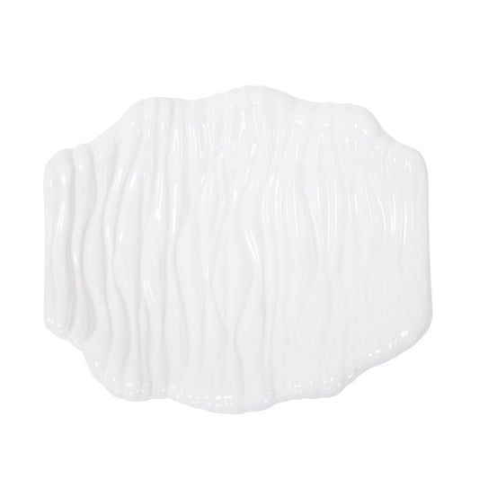 Ebb Glossy White Low Tray 17x14"