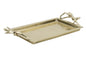 Figural Gold Tray 25x13x3.5"