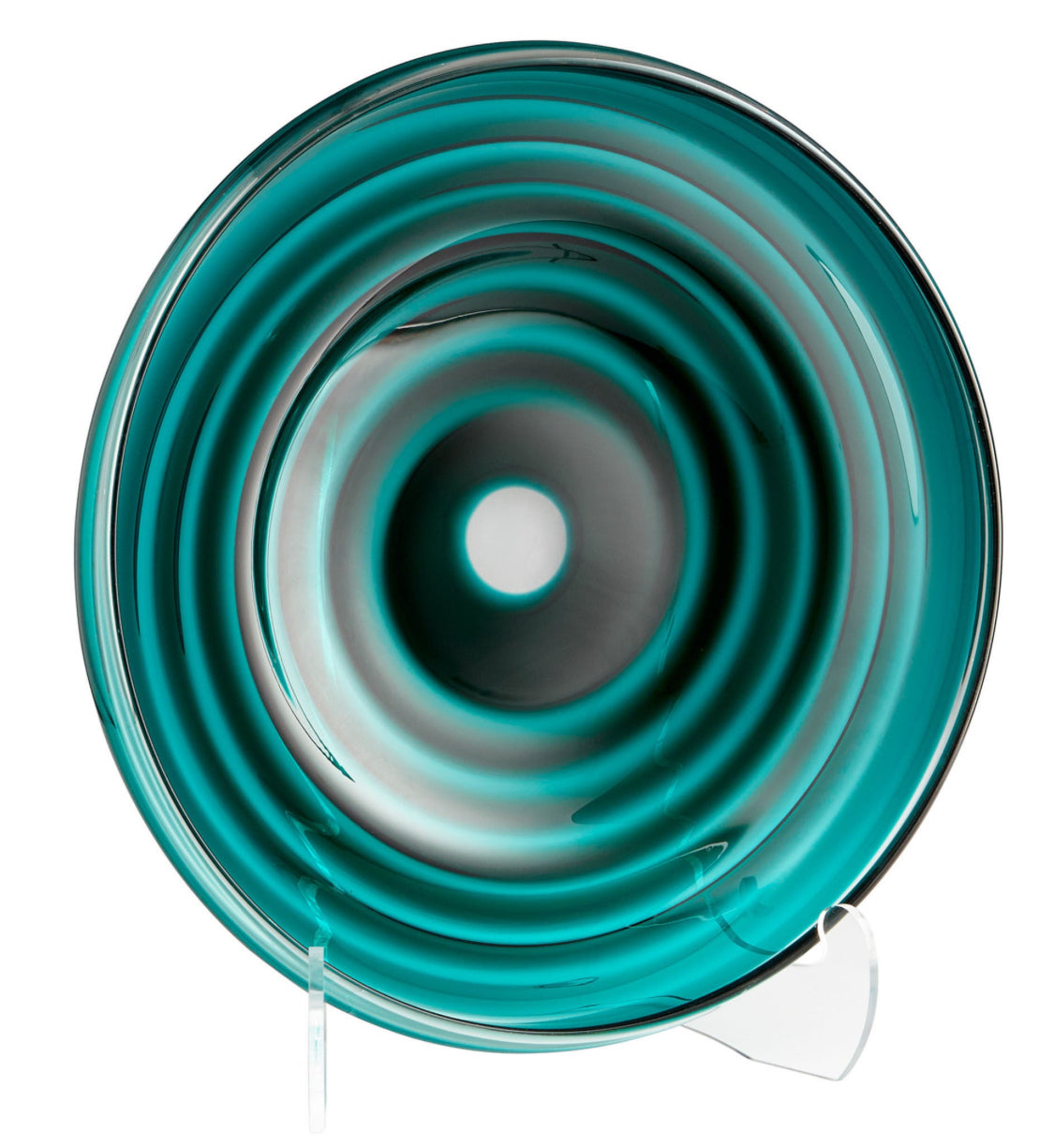 Vertigo Plate Teal 20”