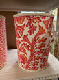 Designer Wastebasket Coral Flroal