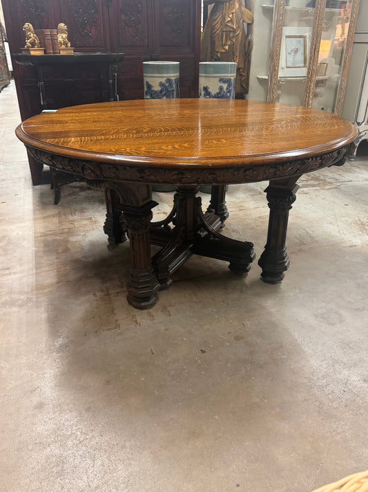 Ant. French Renaissance Revival Table 60x31"h