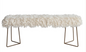 NZ Wool Shag Bench 48x16x19h