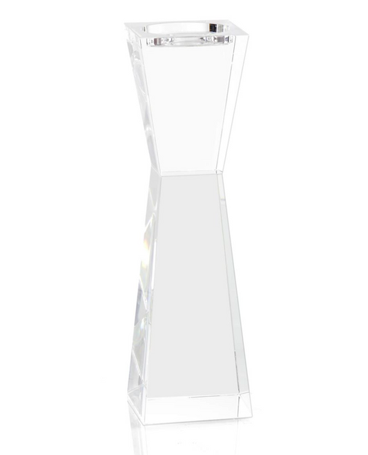 Cut Crystal Candleholder 13.75"h