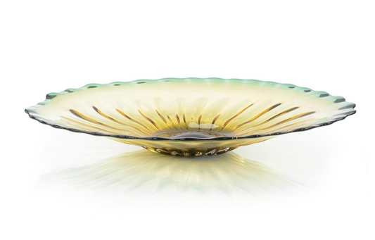 Eye of the Tiger Art Glass Bowl 34.5"w