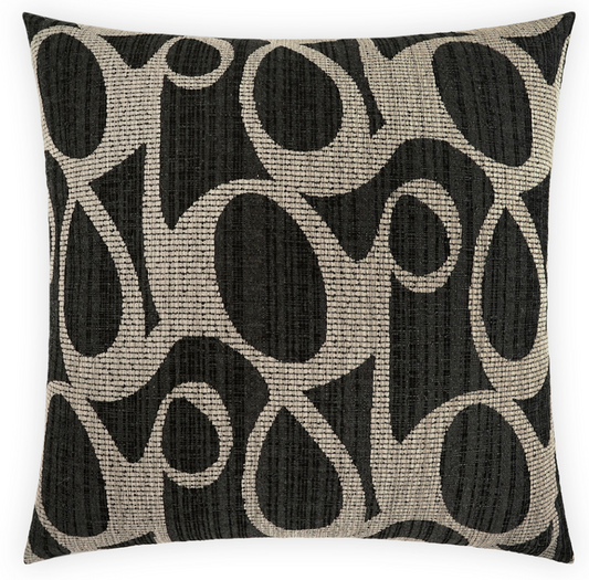 Chalamont Charcoal Pillow 24x24"