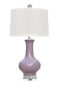 Porcelain Lavender Vase Lamp 29"h