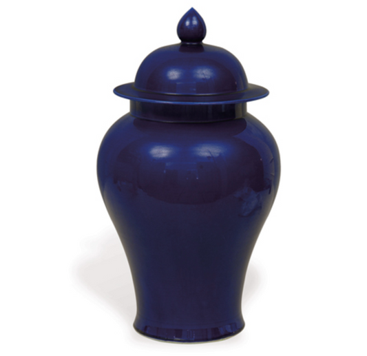 Cobalt temple Jar 15"h