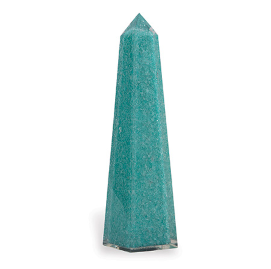 Turquoise Obelisk 19"h