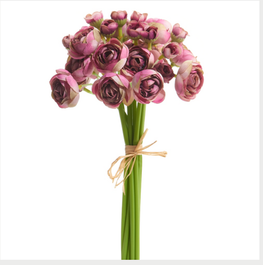 11" Purple Ranunculus Bouquet