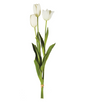 French Tulip Bundle of 3 White 24"