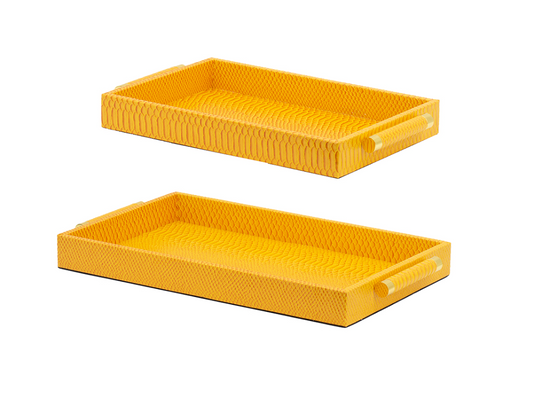 Crocodile Print Trays