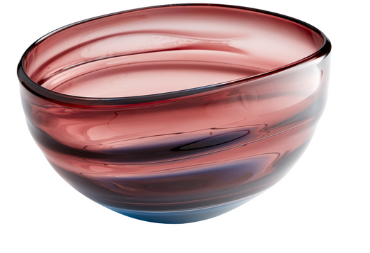 Danica Bowl Plum and Blue  L 13.75 X W 11.00 X H 7.25