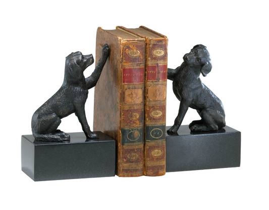 Old World Dog Bookends S/2