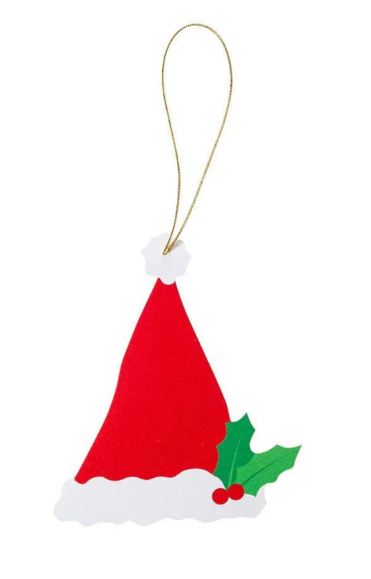 Santa Hat Tag 4pk