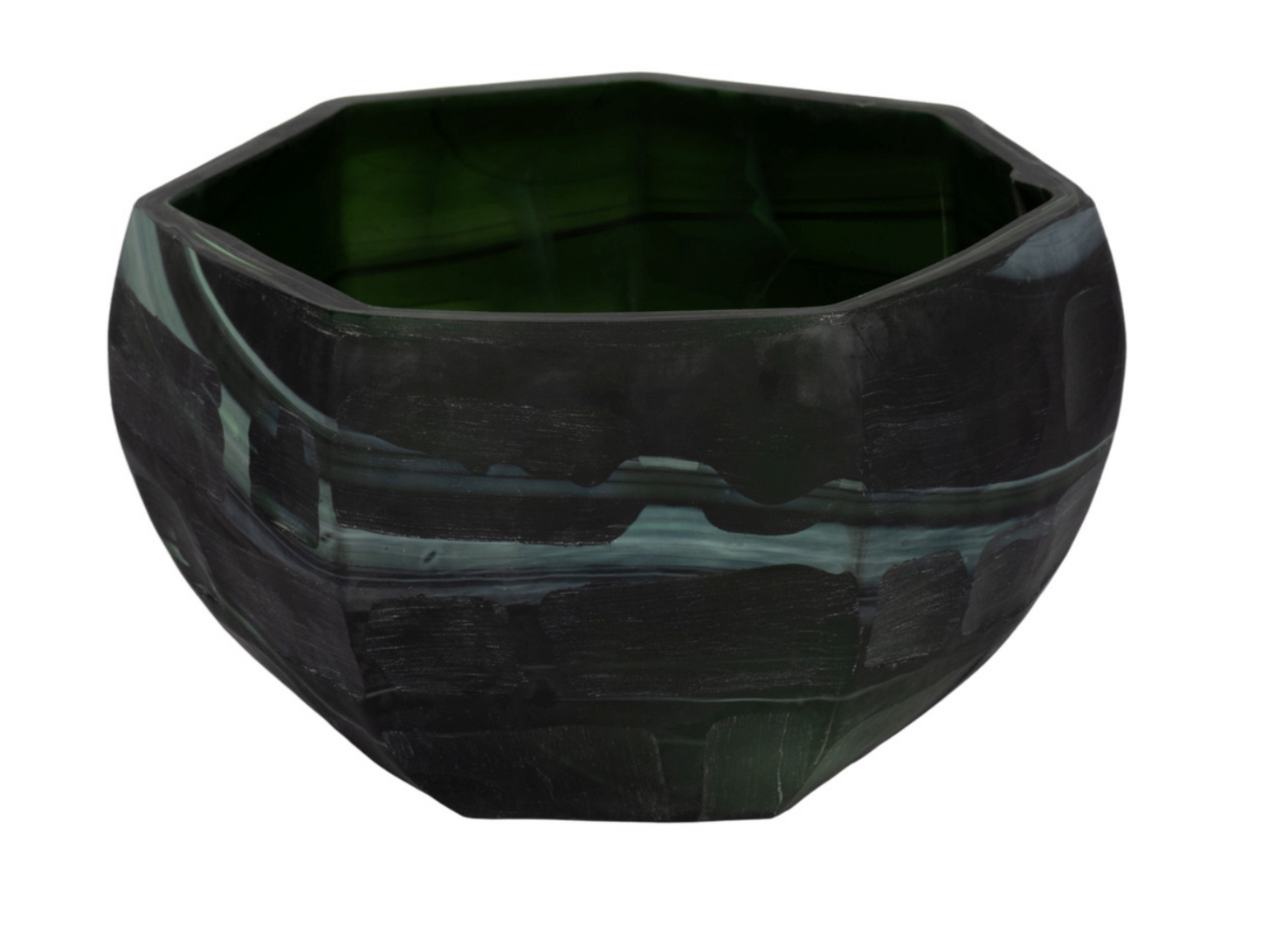 Savu Green Glass Bowl 11x6"h