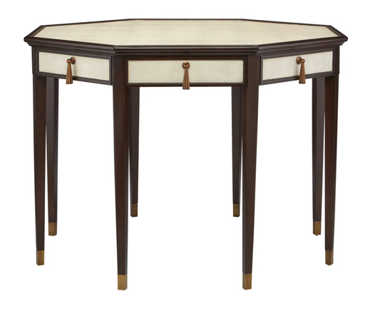 Evie Shagreen Entry Table 42x42x30"h