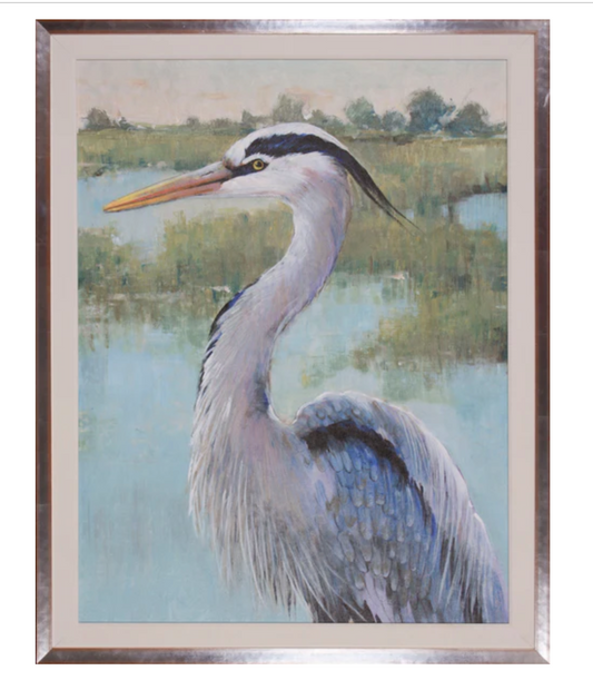 Blue Heron I 35x44"h