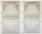 PAIR of Heavy Iron Doors/Panels 63x6x107"h