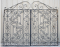 PAIR Iron Driveway/Entry Gates 122x2x102"h