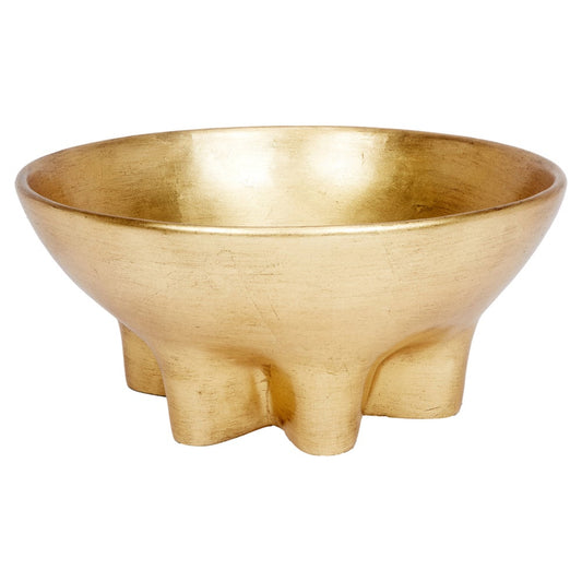 Finn Gold Leaf Bowl 18dx8h