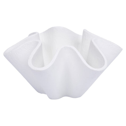 Esme Gesso Wave Bowl 15x16x8h