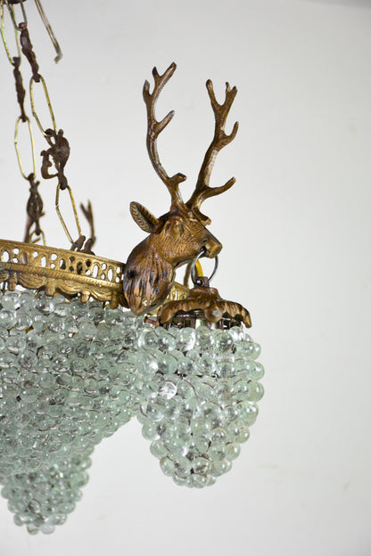 Stag Chandelier 20x19h