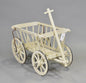 White Euro Dog Cart 36x18x33h