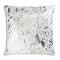 Silver Hair on Hide Pillow 20x20