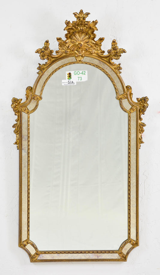 French Gilt Mirror 25x46h