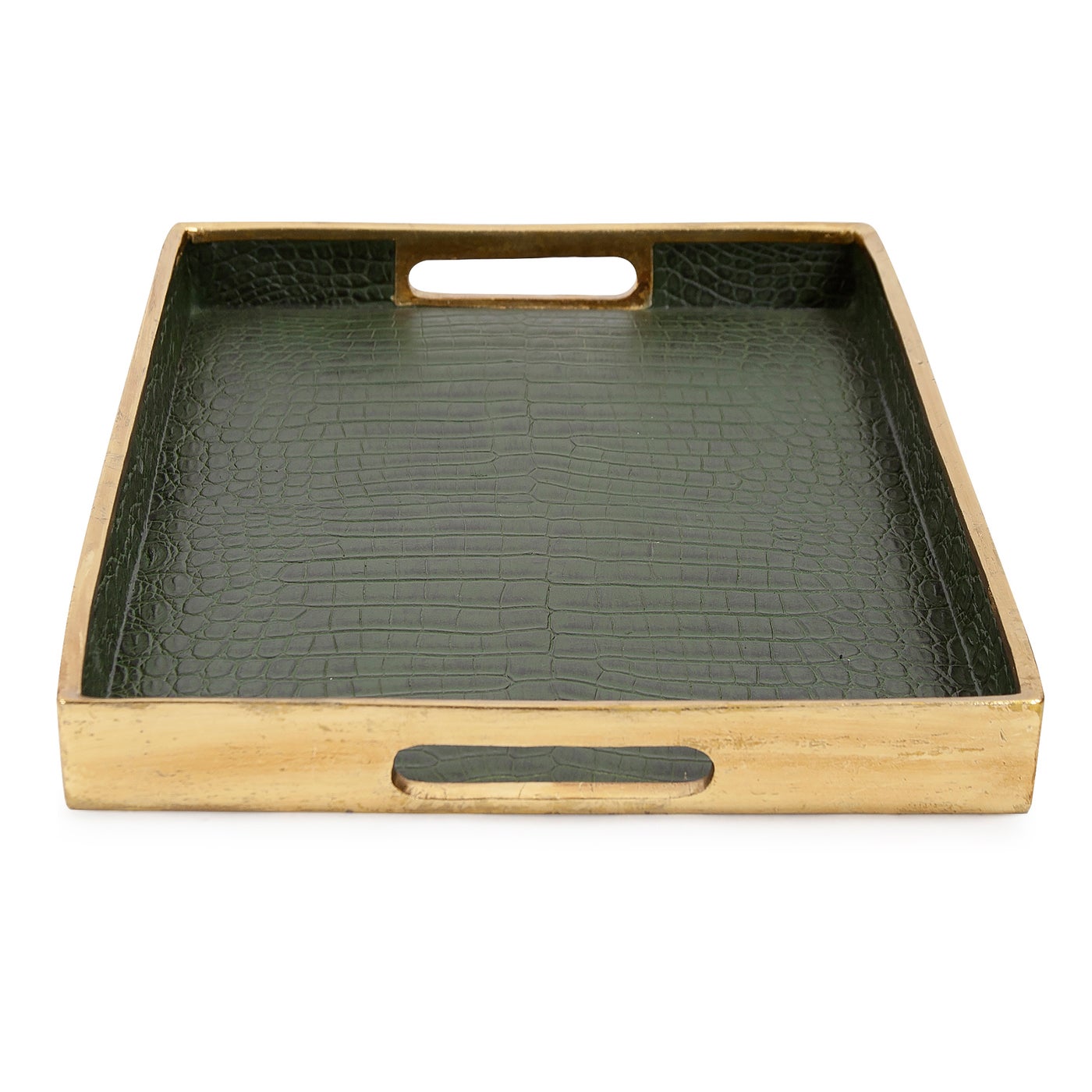 Heming. Green Allig. Tray 20x13