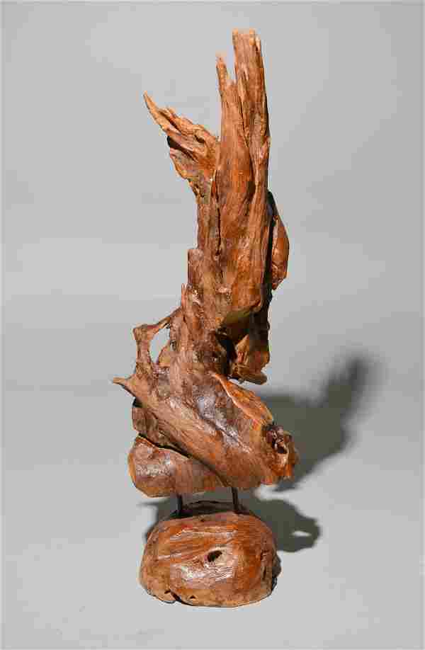 Teak Sculpture 18x11x54h