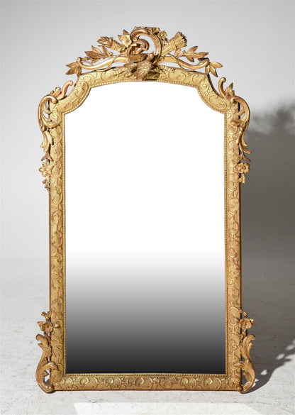 Louis XVI Bird Mirror 35x67h