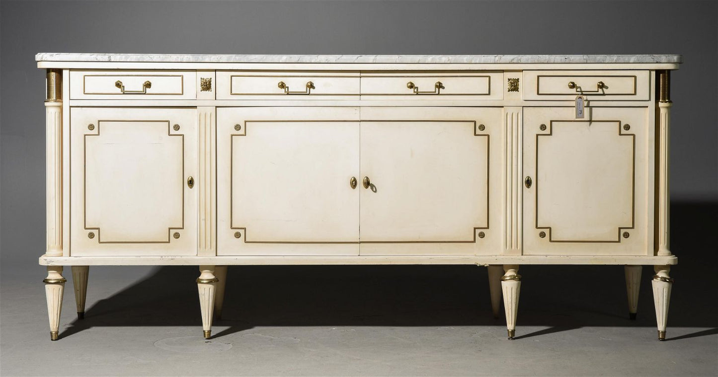 Ptd. Louis XVI Sideboard 94x21x41h