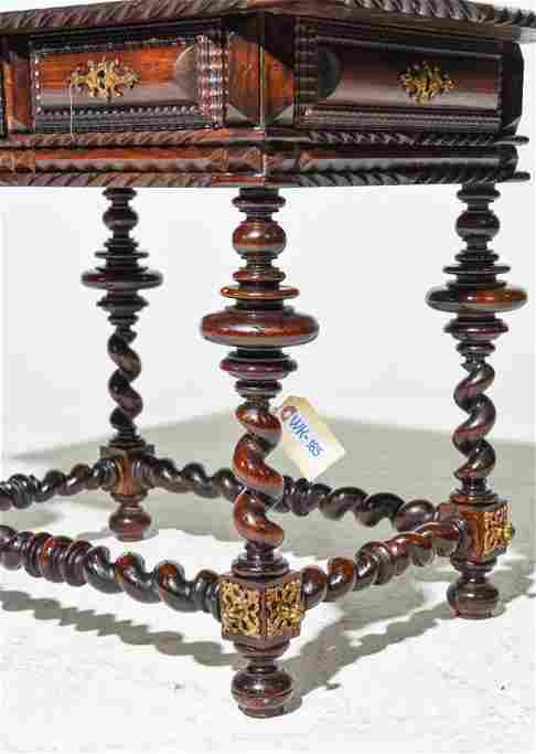 19th C. Spanish Twist Table 23x28x18