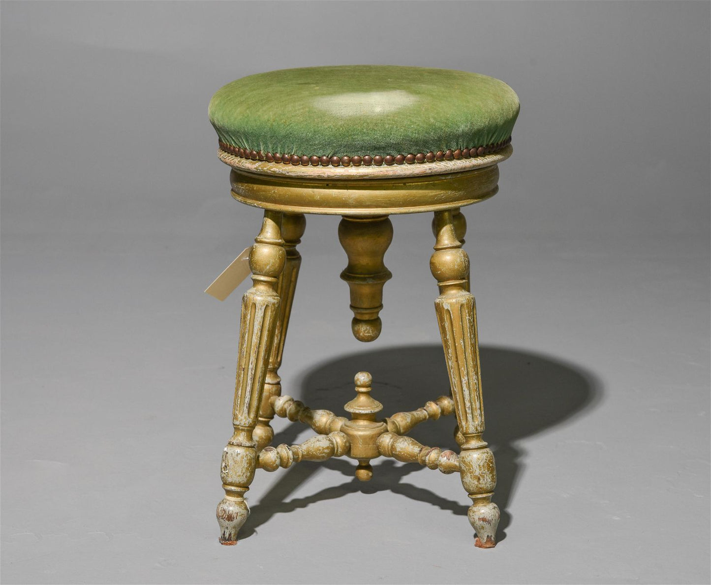 Louis XVI Piano Stool 19.5x14x14