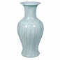 Crackle Celadon Fish Tail Vase 23h