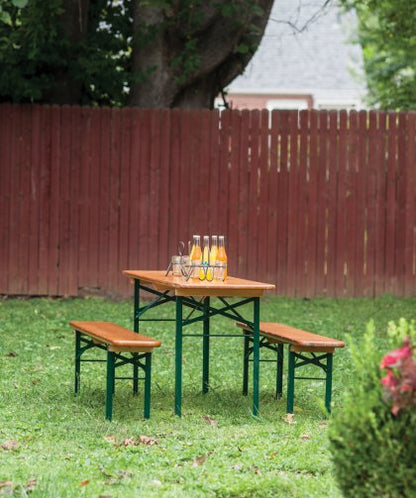 Vintage Beer Table Set 86"