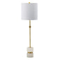 Marble Buffet Lamp 10dia34"h