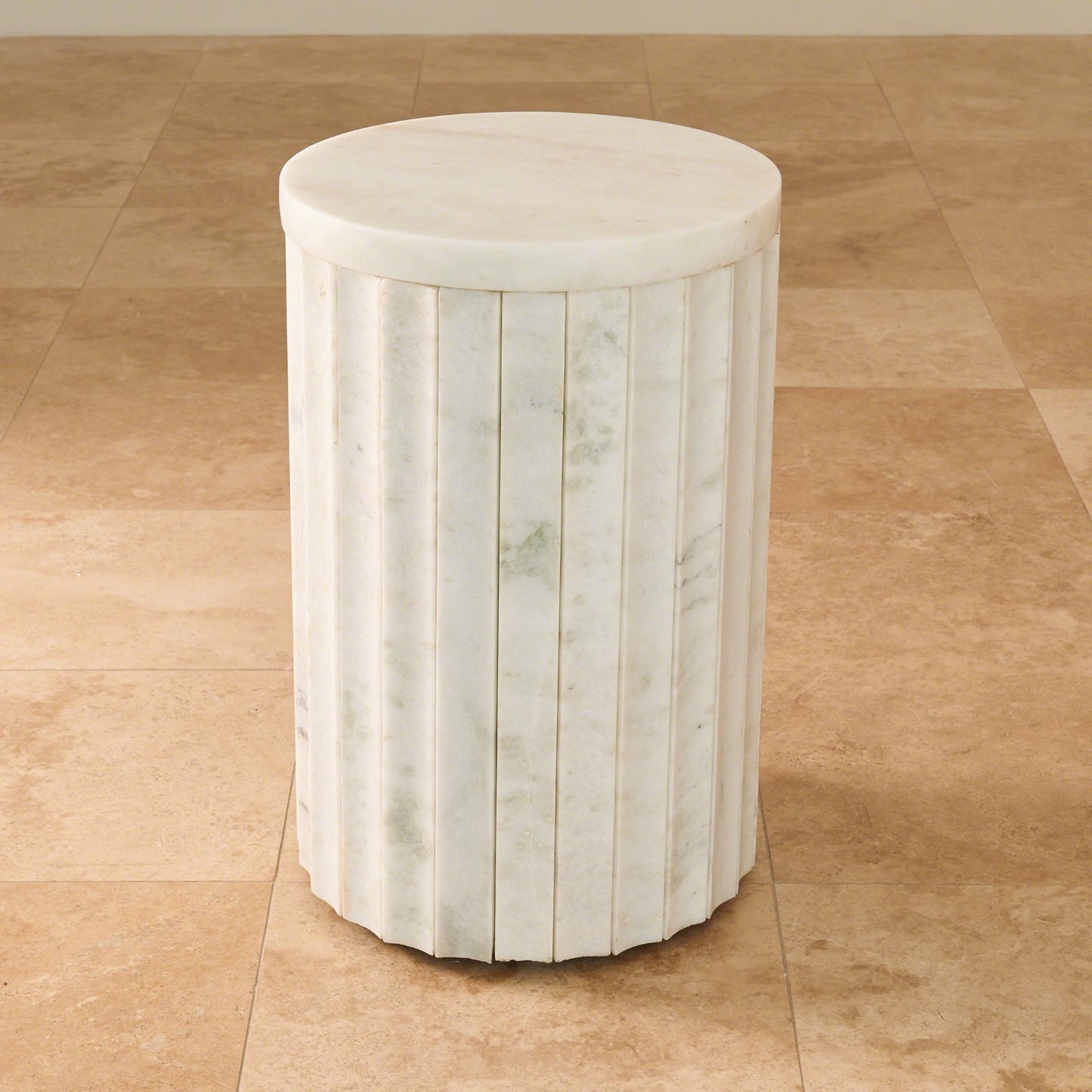 Marble Column Table 17dia25.5h