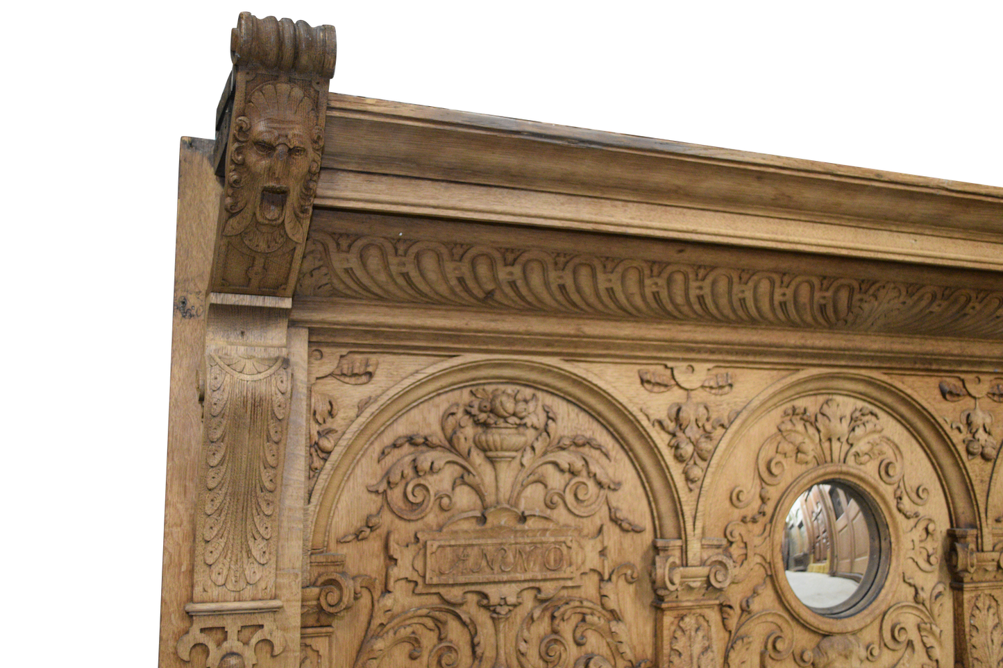 Antique Overmantle 71x13x34h