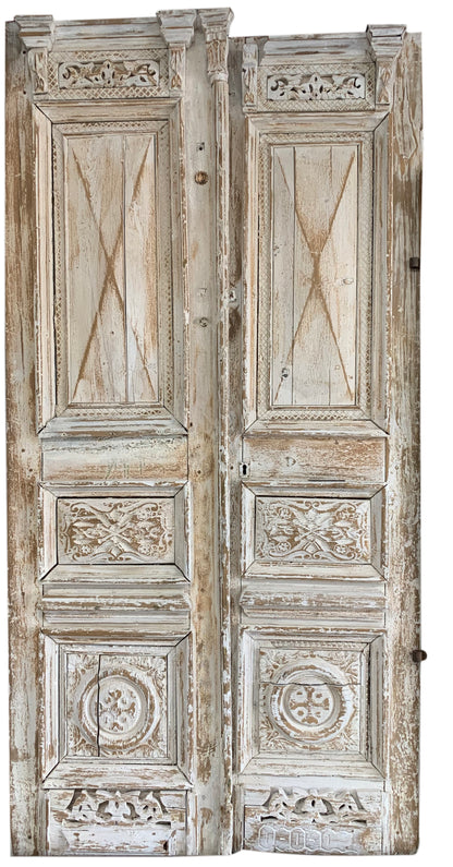 White Wash Door Set 28x108ea