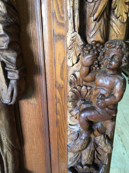 Baroque Era Carved Cabinet 81h64w28d