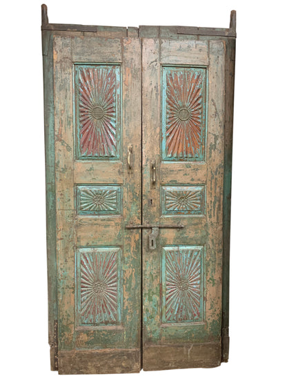 Turquoise Teak Doors 22x82ea