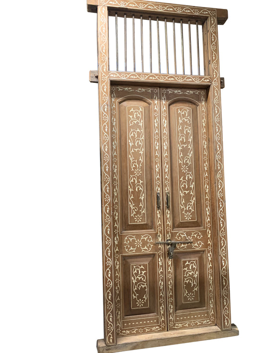 Inlaid Bone Door Set 44x117