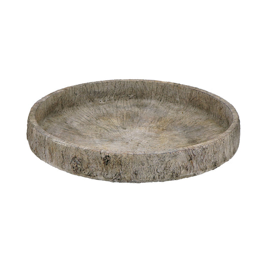 Faux Bois Cement Bowl 24"dia