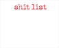 "Shit List" Pad