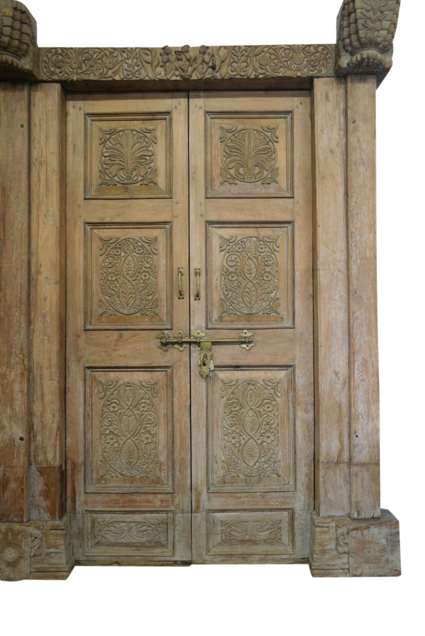 Teak Doors w/ Surround-3 69x94h