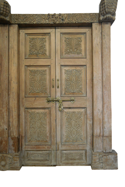 Teak Doors w/ Surround-3 69x94h