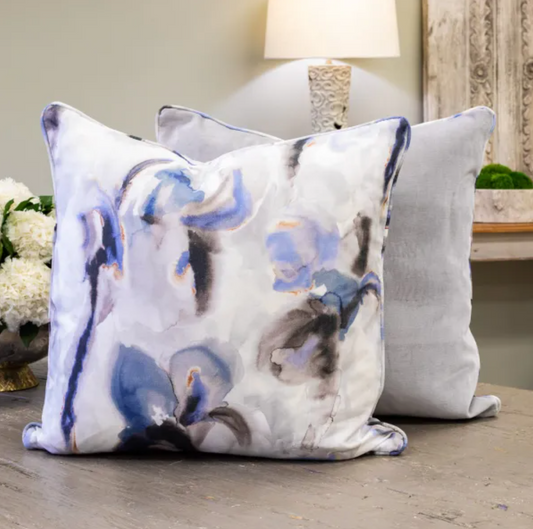 PAIR Zoffany Water Iris Pillows